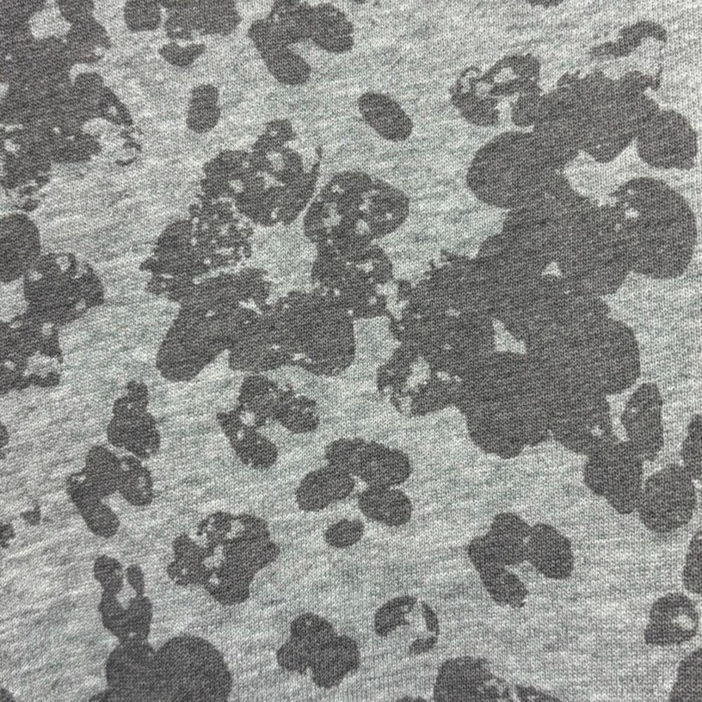 Banana Republic M Gray Floral Animal Print Sweatshirt Crewneck Zip Sides - Picture 4 of 10